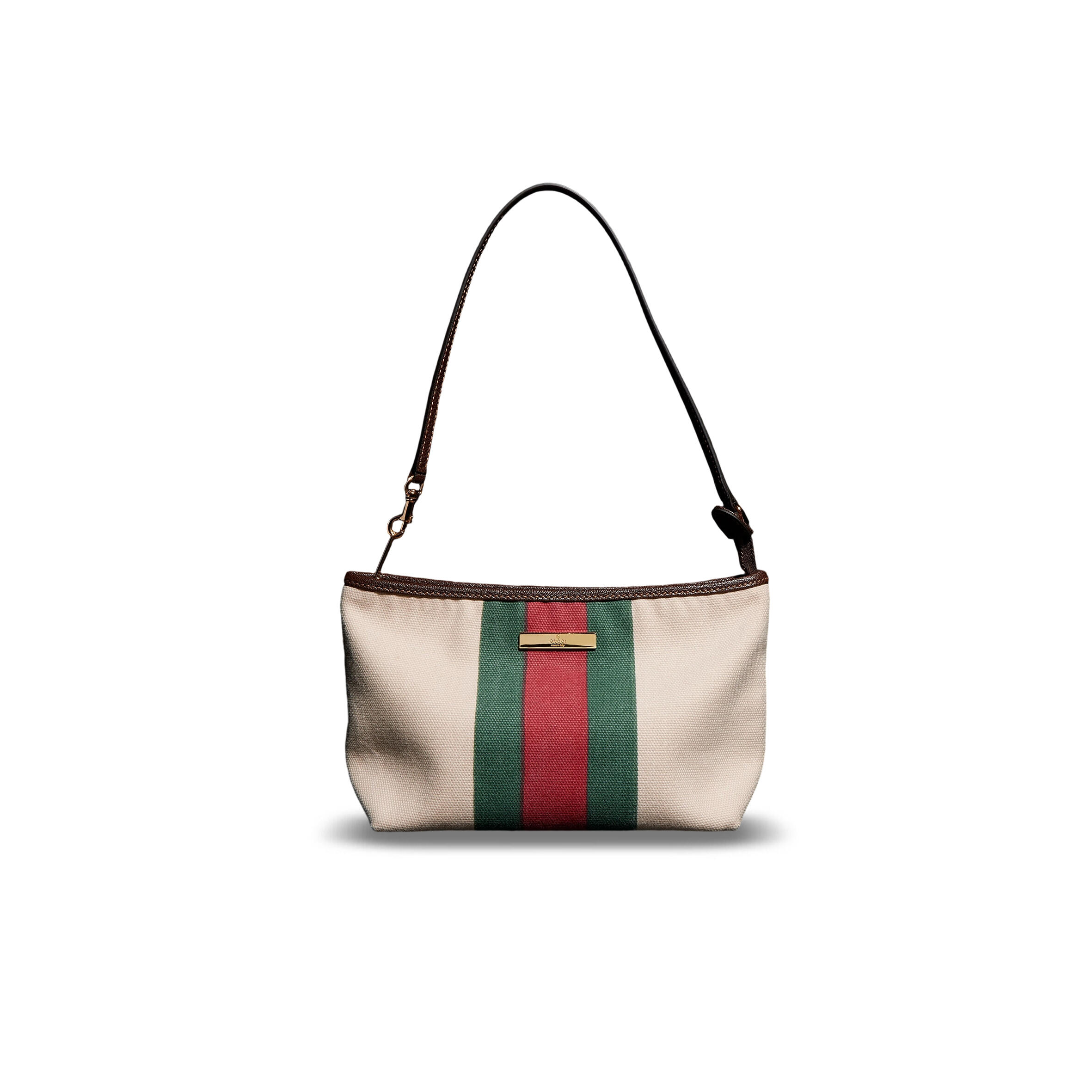 GUCCI SMALL POUCH WITH STRAP AND WEB A000MM (17*12.5*10cm)